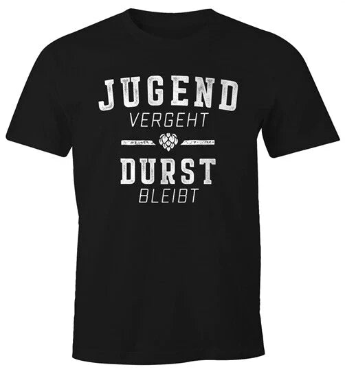 Mens Funny T-Shirt With Cool Saying Youth Passes Thirst Stays Fun Shirt Unisex T-shirt, Sweatshirt, Hoodie, Long Sleeve Tee - T-Shirt, Sweatshirt, Hoodie