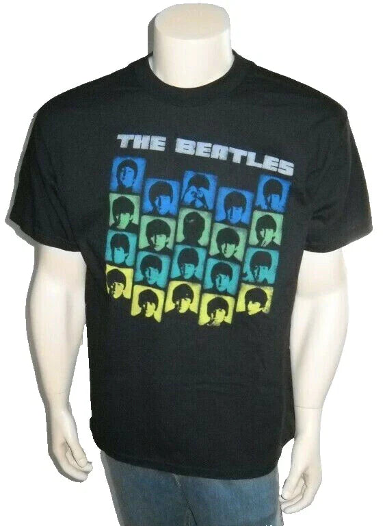 Y2K Retro BEATLES Band Black T SHIRT Uni Sex Adult Size Small Unisex T-shirt, Sweatshirt, Hoodie, Long Sleeve Tee - T-Shirt, Sweatshirt, Hoodie