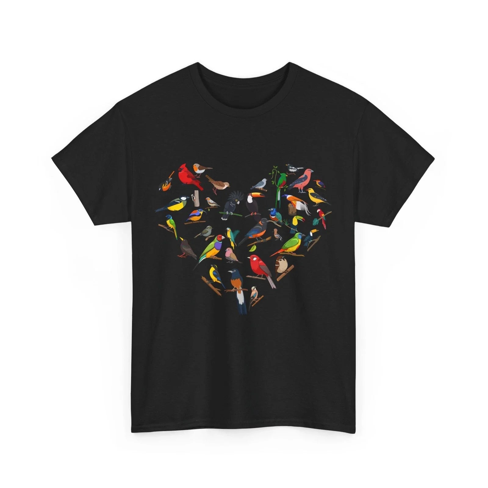Birds Shirt, Heart Birding Birdwatching Lovers Women Men Cute Shirt Unisex T-shirt, Sweatshirt, Hoodie, Long Sleeve Tee - T-Shirt, Sweatshirt, Hoodie