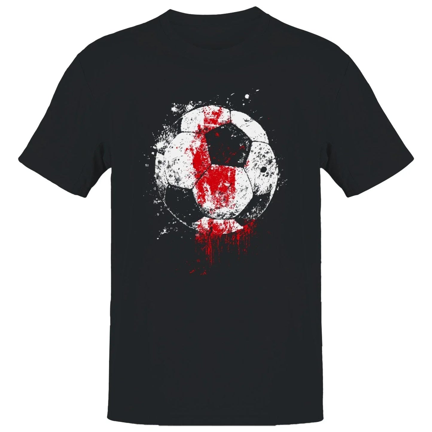 Grunge Soccer Ball Splash Men's T-shirt Unisex T-shirt, Sweatshirt, Hoodie, Long Sleeve Tee - T-Shirt, Sweatshirt, Hoodie