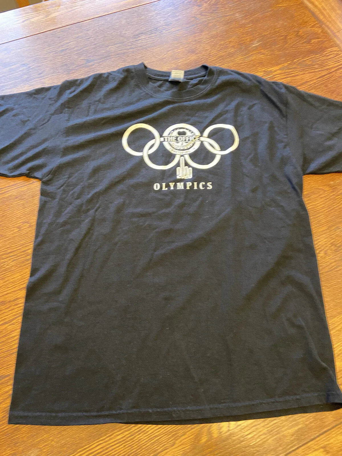 2020 Olympics The Office Emmetsburg, IA Black Graphic T-Shirt Sz L Unisex T-shirt, Sweatshirt, Hoodie, Long Sleeve Tee - T-Shirt, Sweatshirt, Hoodie