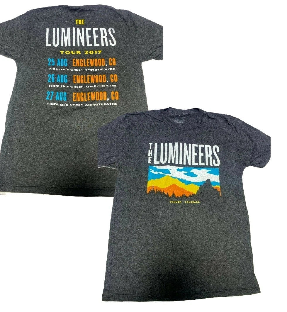 The Lumineers 2017 Denver Unisex Concert Shirt tee ORIGINAL OFFICIAL MERCHANDISE Unisex T-shirt, Sweatshirt, Hoodie, Long Sleeve Tee - T-Shirt, Sweatshirt, Hoodie