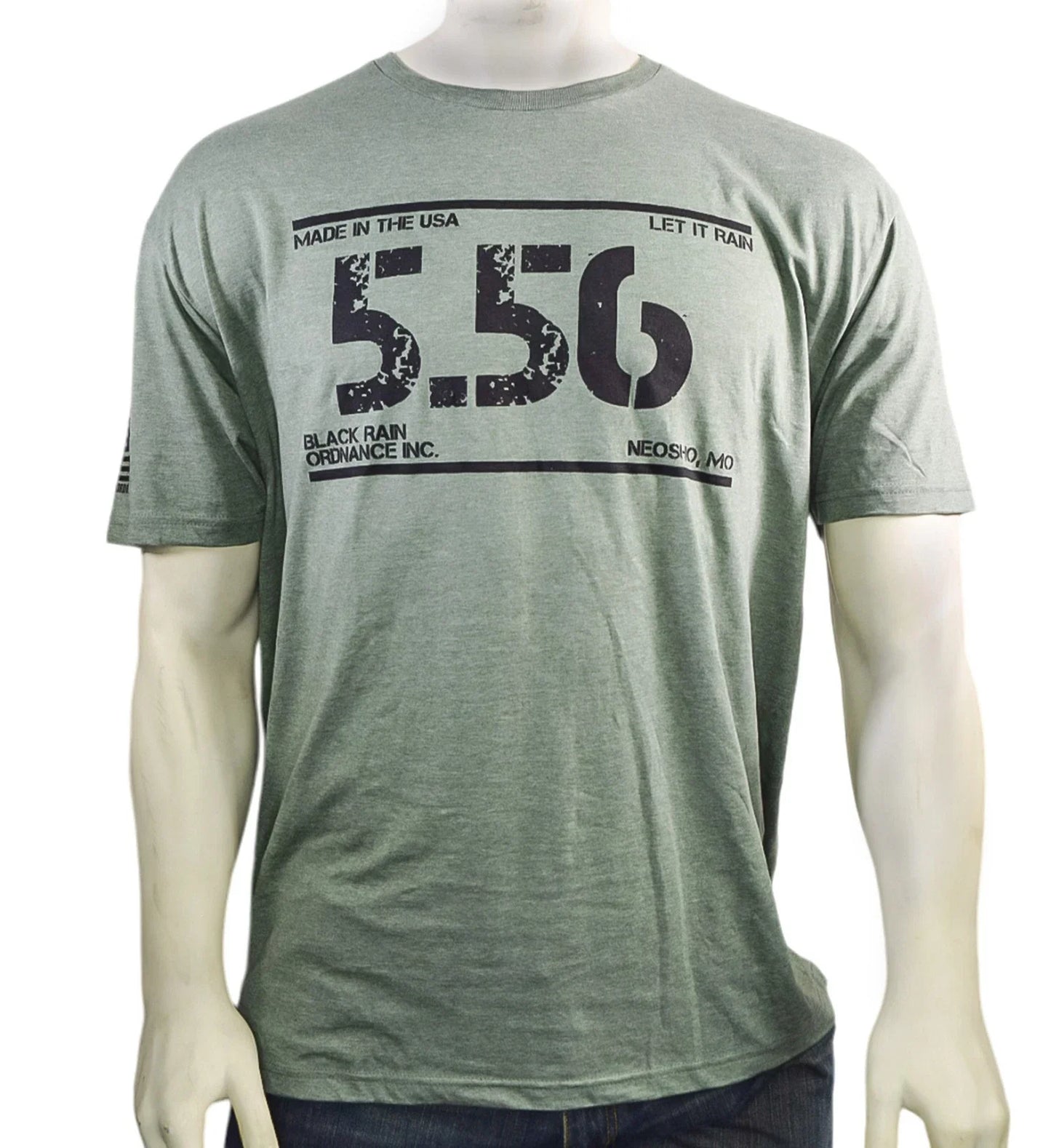 BLACK RAIN ORDNANCE -  5.56 Ammo Logo Premium Unisex T-Shirt Grey (Extra Large) Unisex T-shirt, Sweatshirt, Hoodie, Long Sleeve Tee - T-Shirt, Sweatshirt, Hoodie