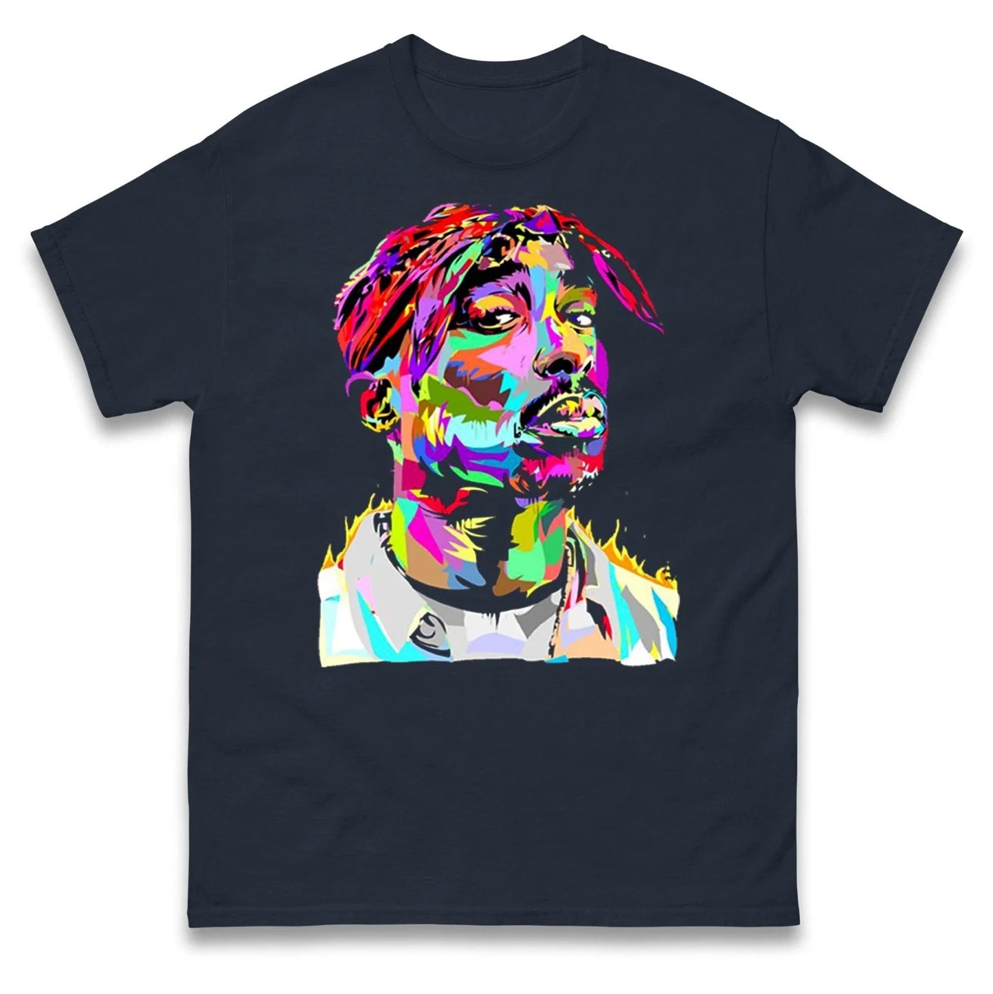 Tupac Shakur Colourful Art T Shirt Unisex T-shirt, Sweatshirt, Hoodie, Long Sleeve Tee - T-Shirt, Sweatshirt, Hoodie