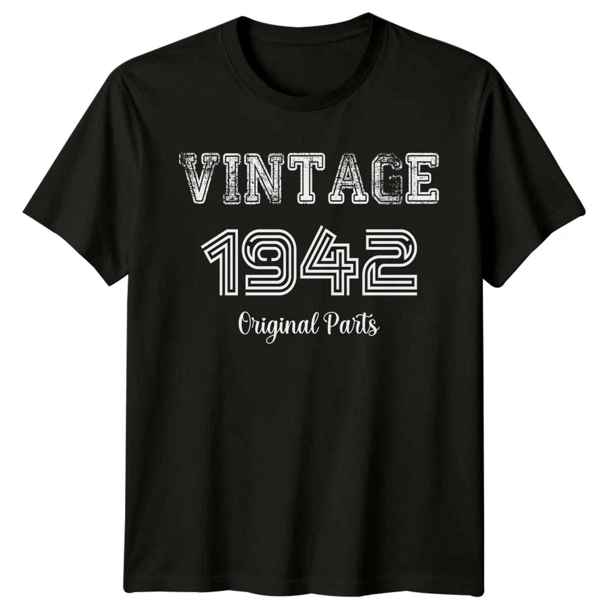 Personalised 1942 Birthday Mens T-Shirt Vintage Original Parts Design Unisex T-shirt, Sweatshirt, Hoodie, Long Sleeve Tee - T-Shirt, Sweatshirt, Hoodie