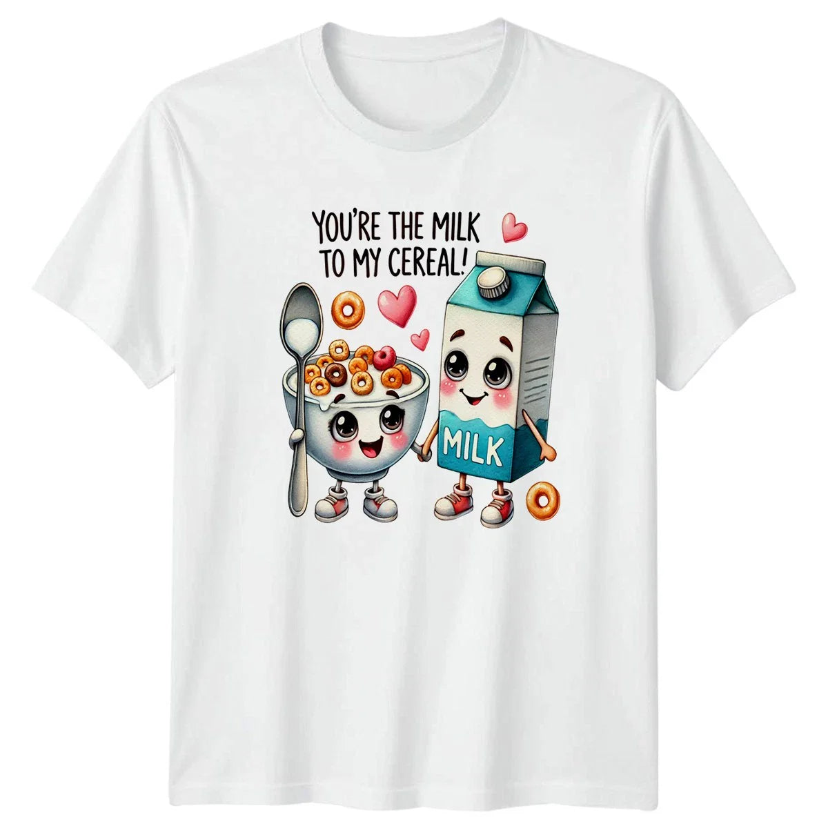 Youre The Milk To My T-Shirt Kawaii Food Love Valentines Day Gift For Him Unisex T-shirt, Sweatshirt, Hoodie, Long Sleeve Tee - T-Shirt, Sweatshirt, Hoodie