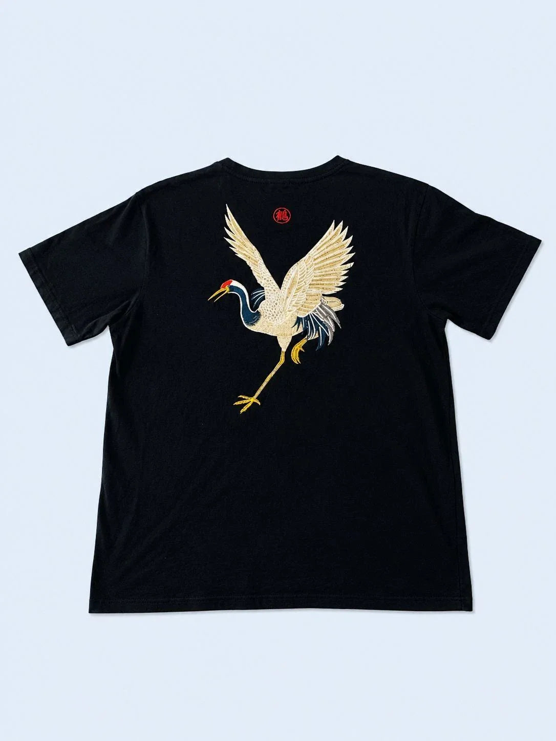 Jiepaiyieu Crane Embroidery Graphic Tshirt Oversized fit Japanese streetwear Unisex T-shirt, Sweatshirt, Hoodie, Long Sleeve Tee - T-Shirt, Sweatshirt, Hoodie