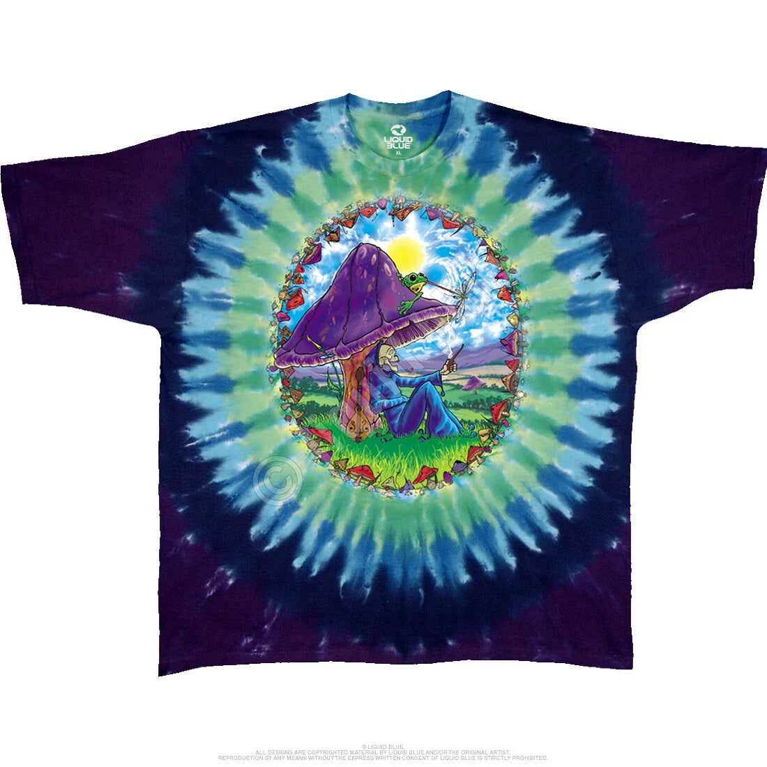 MUSHROOM HAVEN-2 Sdd TIE DYE T-SHIRT M-L-XL-2X,4X Dead,Phish,Goose,Floyd,trippy Unisex T-shirt, Sweatshirt, Hoodie, Long Sleeve Tee - T-Shirt, Sweatshirt, Hoodie