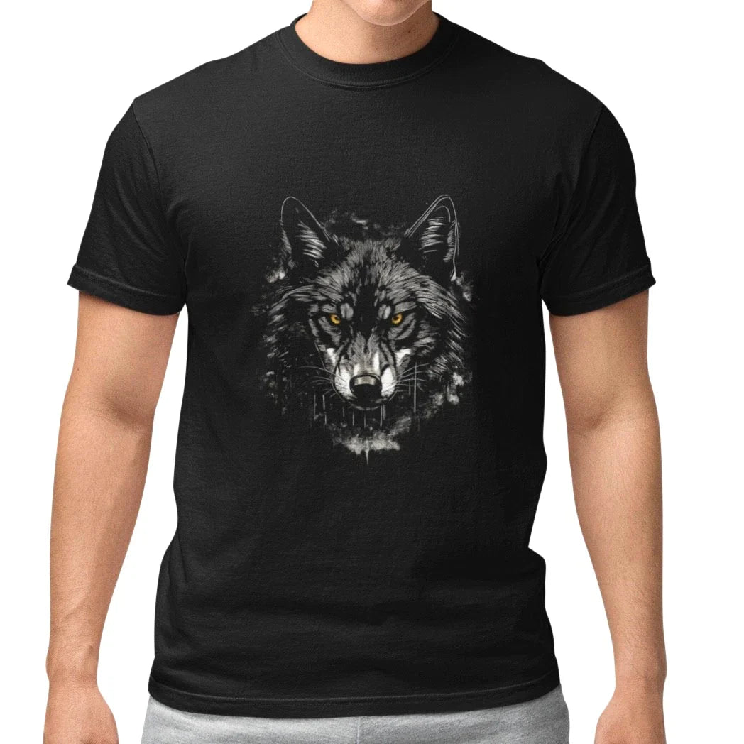 Wolf Head Graphic T Shirt Dark Animal Art Wild Wolf Design Unisex Tee Unisex T-shirt, Sweatshirt, Hoodie, Long Sleeve Tee - T-Shirt, Sweatshirt, Hoodie