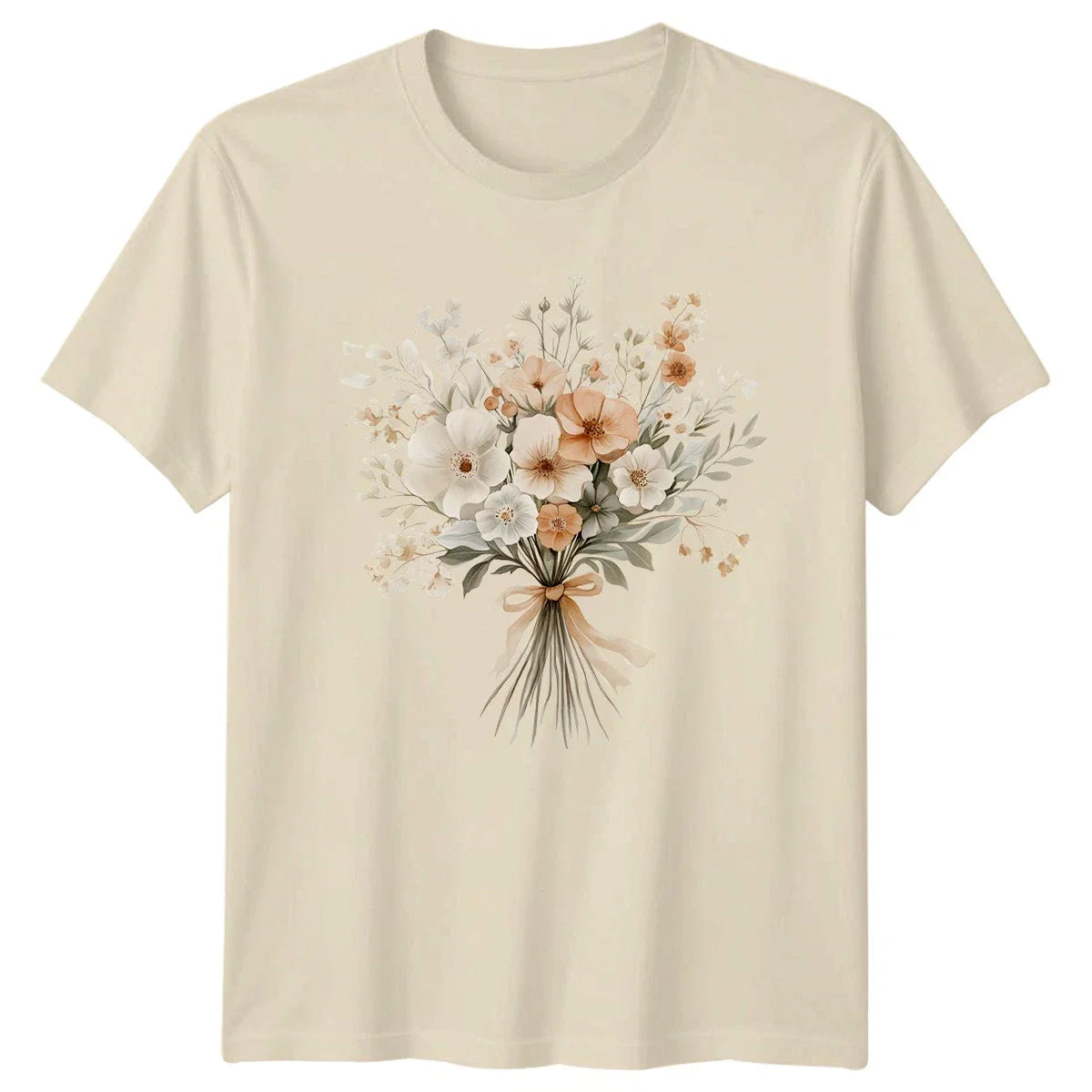 Soft Watercolor Boho Flowers Womens T-Shirt Botanical Floral Gift For Her Unisex T-shirt, Sweatshirt, Hoodie, Long Sleeve Tee - T-Shirt, Sweatshirt, Hoodie
