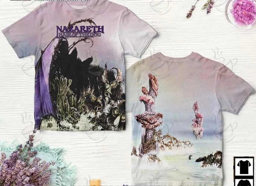 New Nazareth Hair Of The Dog Rock n Roll Gift For Fans S-6XL 3D T-shirt MO963 Unisex T-shirt, Sweatshirt, Hoodie, Long Sleeve Tee - T-Shirt, Sweatshirt, Hoodie