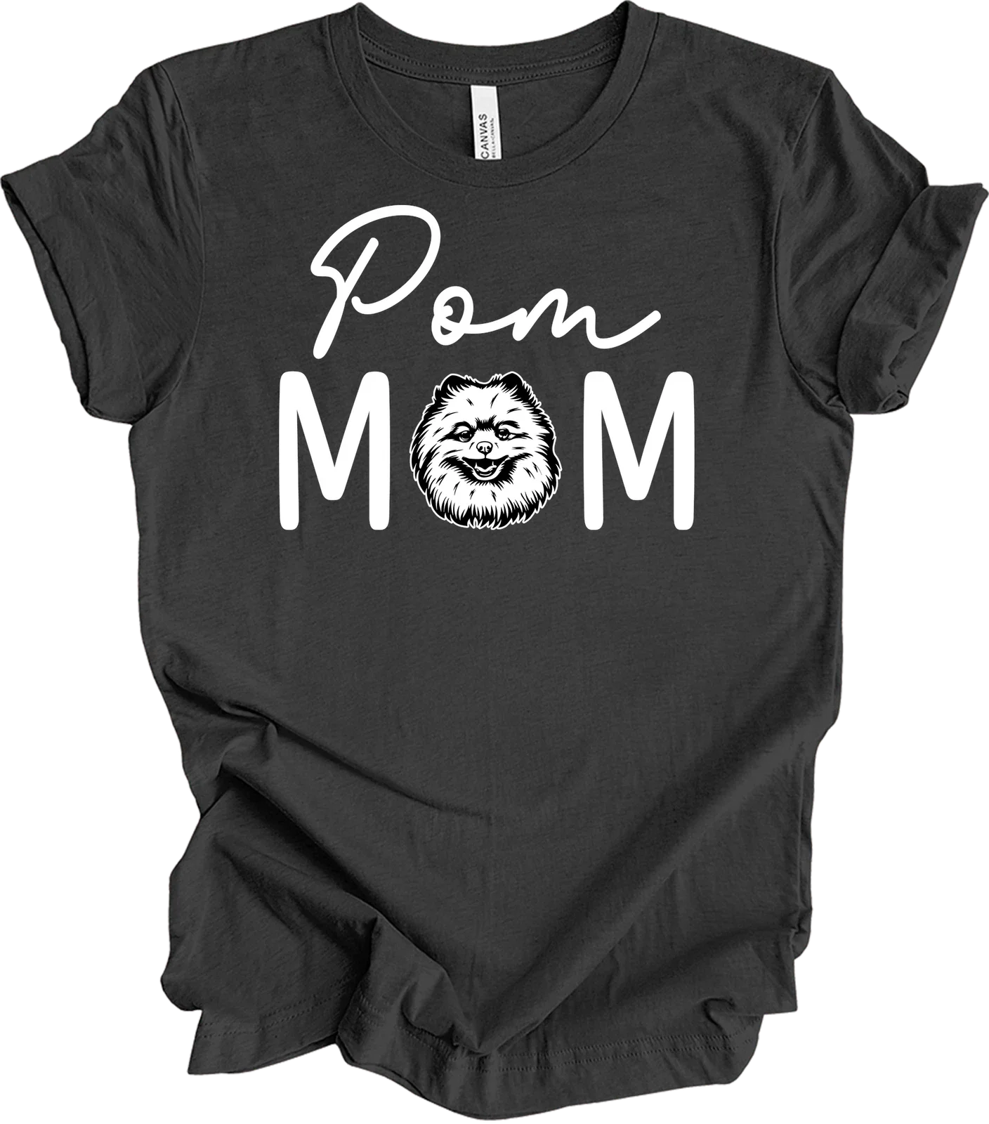 Pom Mom T-Shirt Dog Mom Fur Mama Pom Pomeranian Cute Puppy Gift for Her Unisex T-shirt, Sweatshirt, Hoodie, Long Sleeve Tee - T-Shirt, Sweatshirt, Hoodie