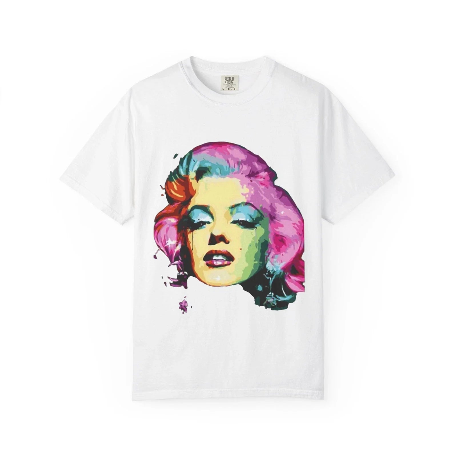 Colorful Pop Art Icon T-shirt | Retro Portrait Tee Unisex T-shirt, Sweatshirt, Hoodie, Long Sleeve Tee - T-Shirt, Sweatshirt, Hoodie