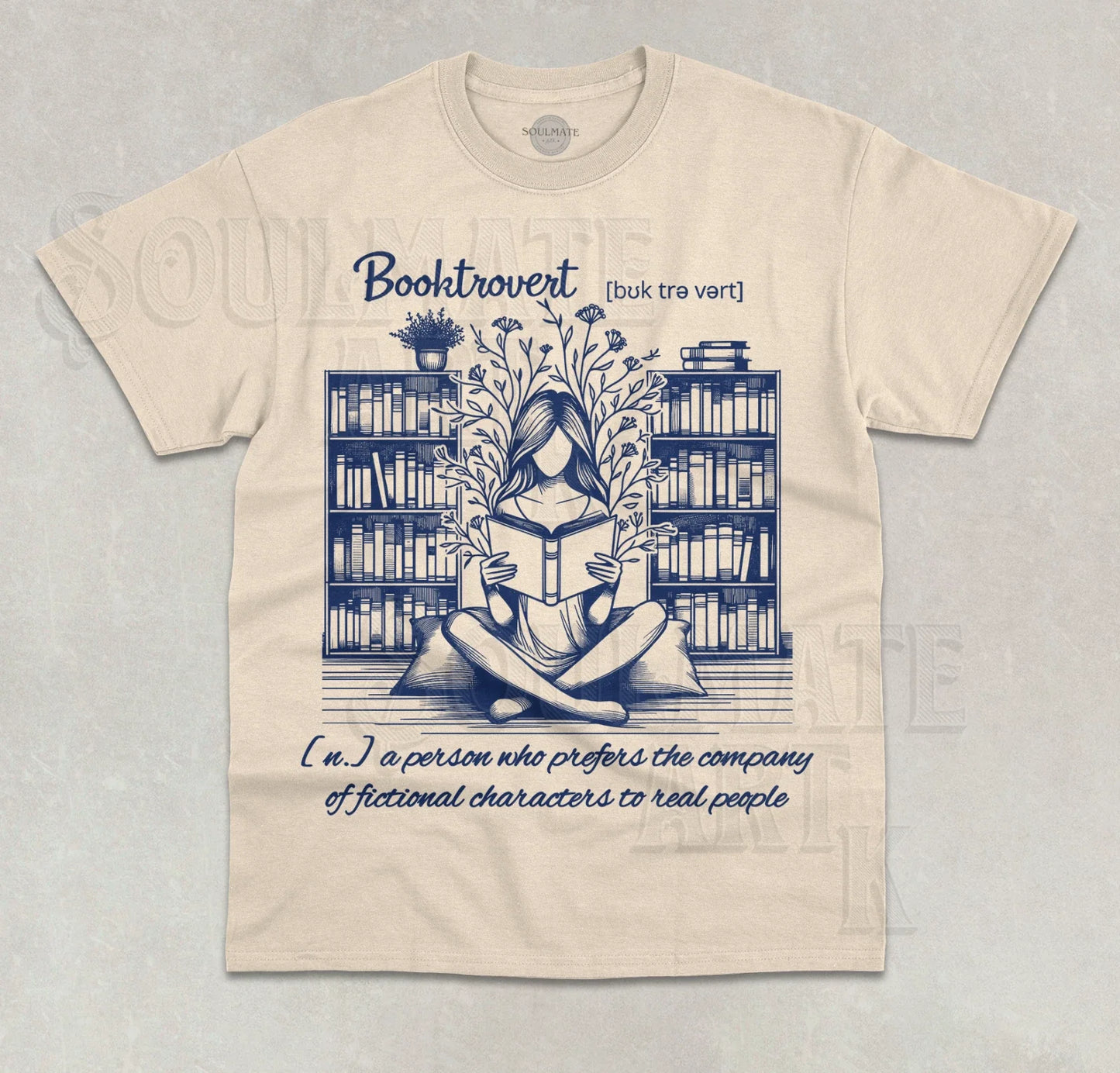 Booktrovert T-Shirt Funny Meme Book Worm Lover Joke Fictional Character Shirt Unisex T-shirt, Sweatshirt, Hoodie, Long Sleeve Tee - T-Shirt, Sweatshirt, Hoodie
