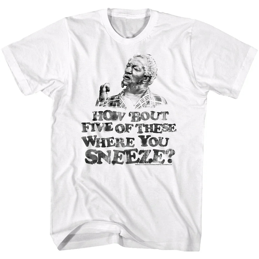 Sanford & Son Funny TV Show How Bout 5 Of These Where You Sneeze Men's T Shirt Unisex T-shirt, Sweatshirt, Hoodie, Long Sleeve Tee - T-Shirt, Sweatshirt, Hoodie