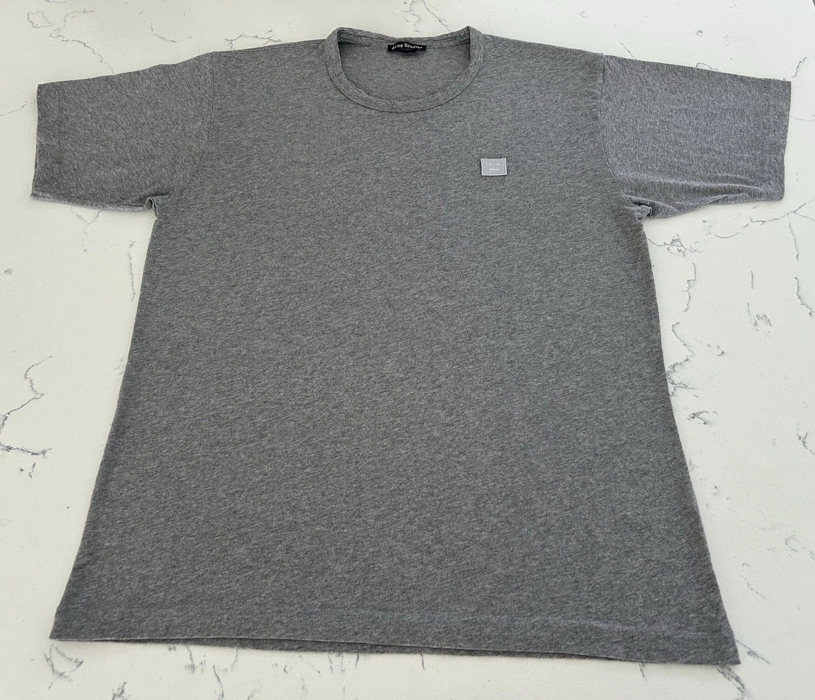 Acne Studios Nash Face T-Shirt Gray Mens Large Stockholm Sweden Minimalist Tee Unisex T-shirt, Sweatshirt, Hoodie, Long Sleeve Tee - T-Shirt, Sweatshirt, Hoodie
