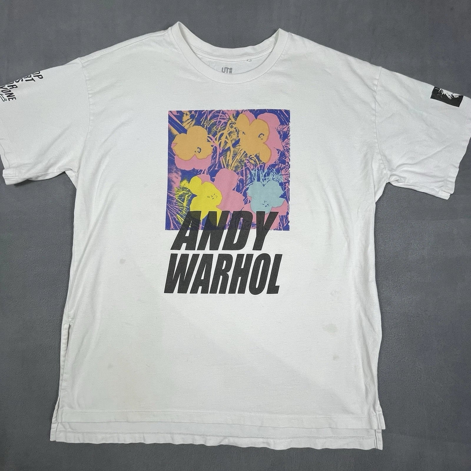 UT Uniqlo x Andy Warhol Shirt Adult M White Short Sleeve SPRZNY Pop Art Mens Unisex T-shirt, Sweatshirt, Hoodie, Long Sleeve Tee - T-Shirt, Sweatshirt, Hoodie