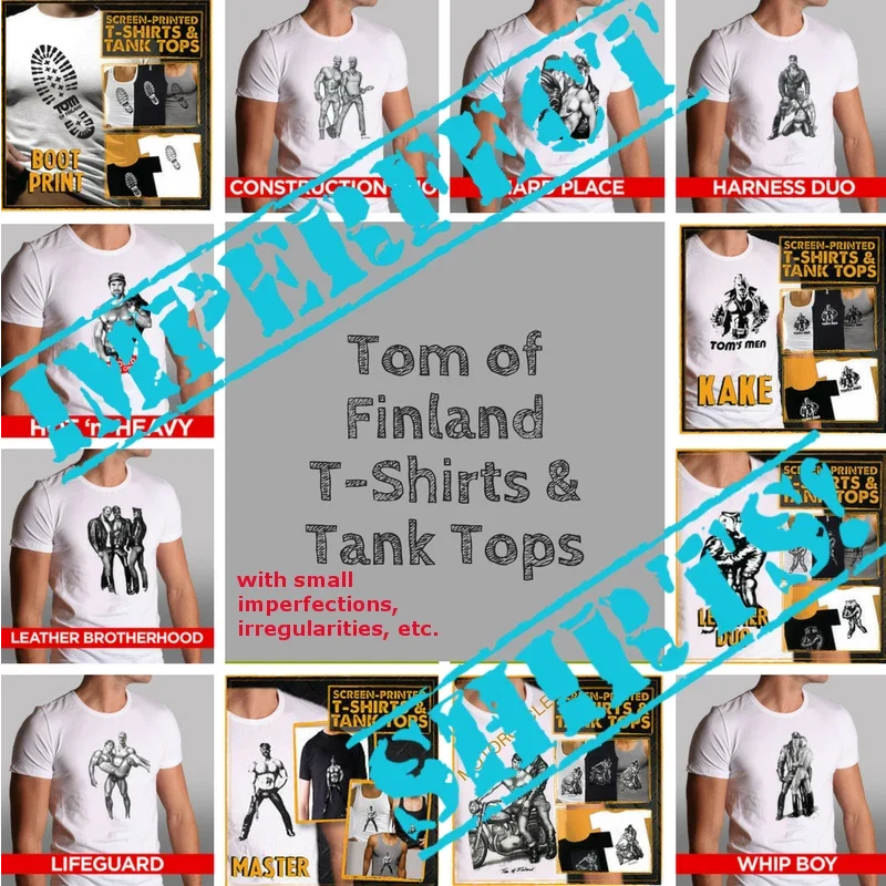 Tom of Finland T-shirts Defects Seconds Imperfect Irregular Gay Sex Leather Tee Unisex T-shirt, Sweatshirt, Hoodie, Long Sleeve Tee - T-Shirt, Sweatshirt, Hoodie
