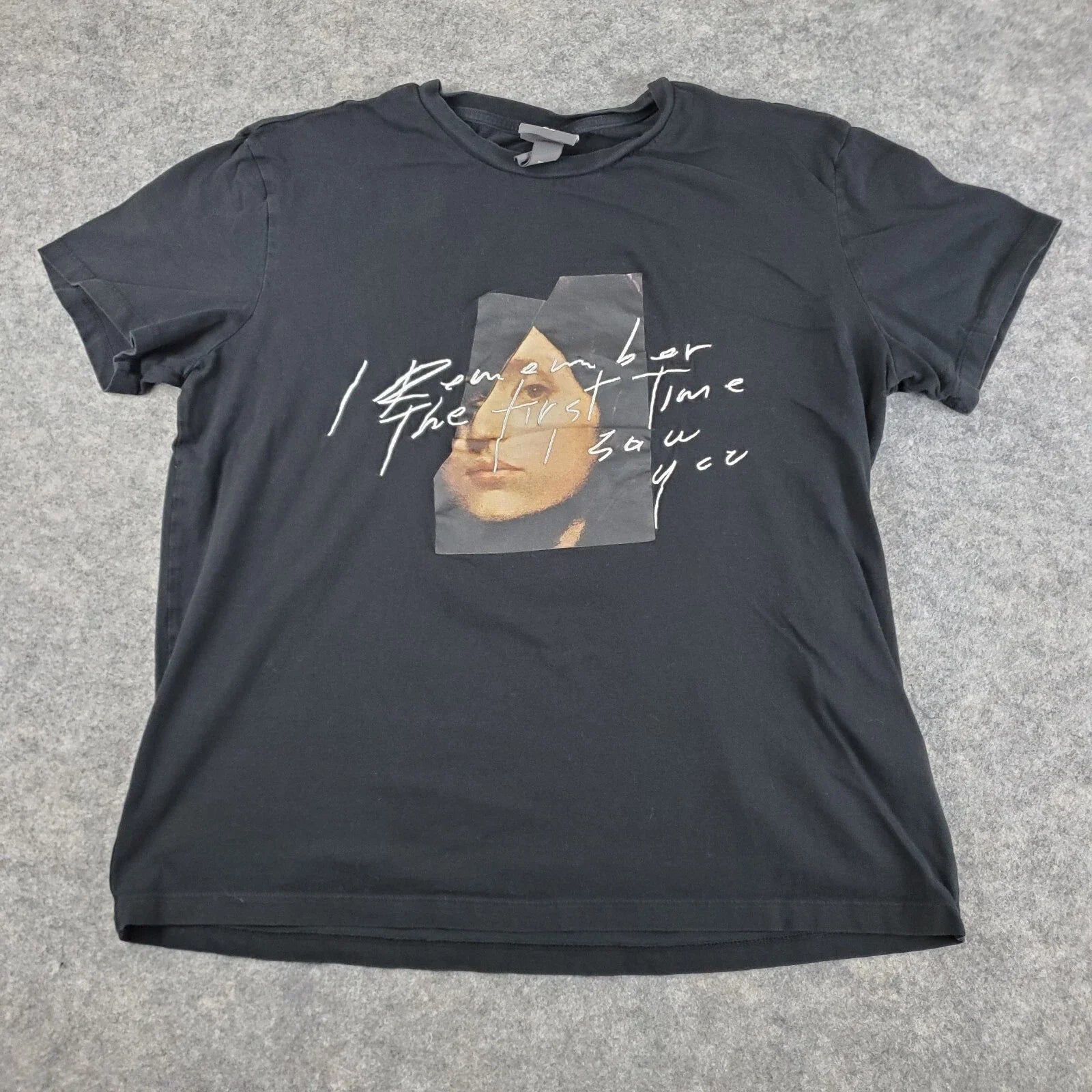 H&M Shirt Men Large Black Crew Neck Short Sleeve Graphic Stretch Pullover Casual Unisex T-shirt, Sweatshirt, Hoodie, Long Sleeve Tee - T-Shirt, Sweatshirt, Hoodie