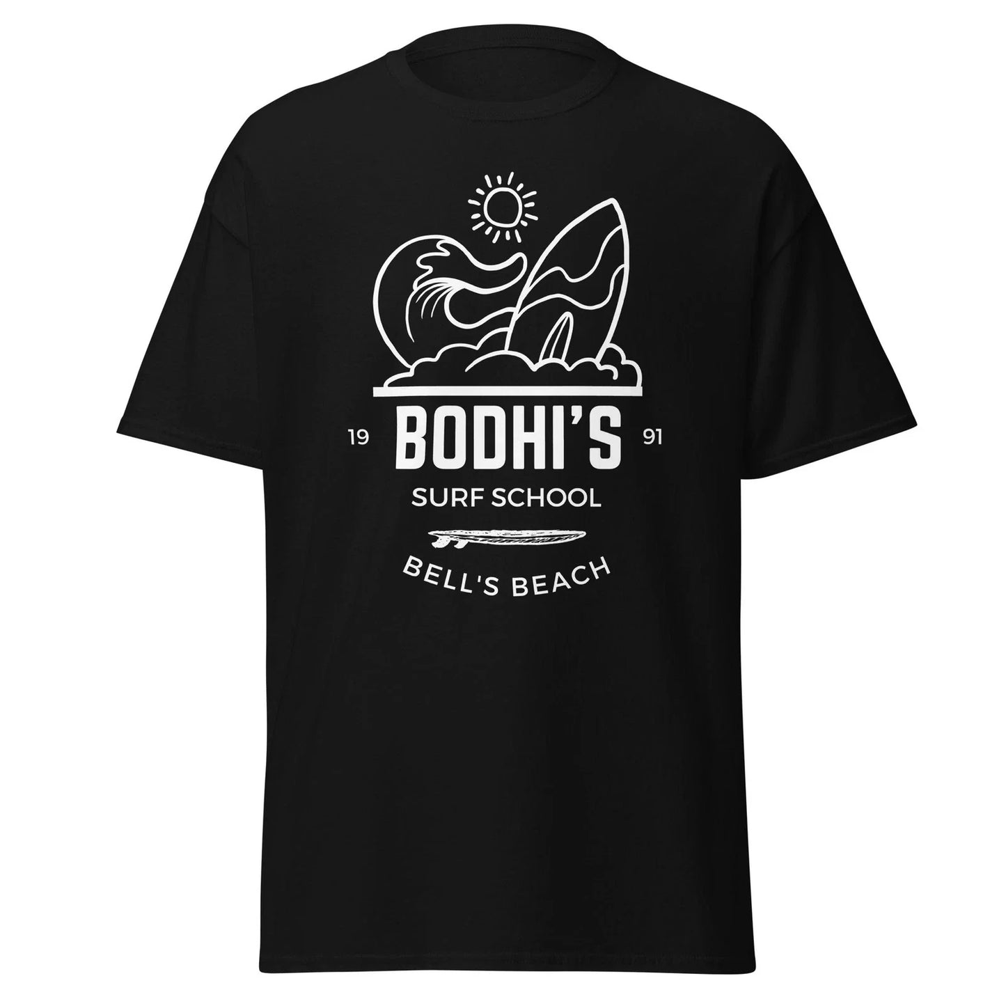 Bhodi's Surf School - 90's Point Break Movie Quote Parody Shirt, Unisex Unisex T-shirt, Sweatshirt, Hoodie, Long Sleeve Tee - T-Shirt, Sweatshirt, Hoodie