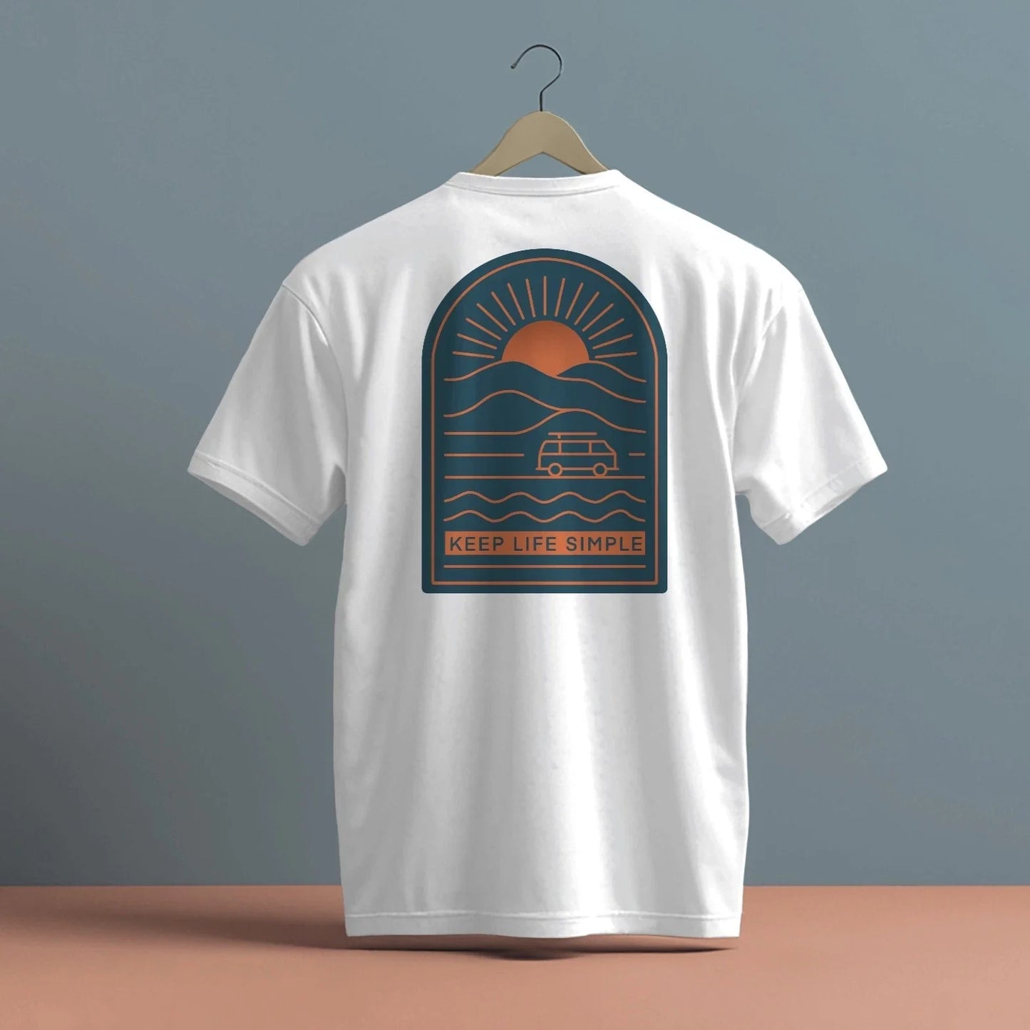 KEEP LIFE SIMPLE DARK DESIGN PRINT HIGH QUALITY HEAVY COTTON T-SHIRT (UNISEX) Unisex T-shirt, Sweatshirt, Hoodie, Long Sleeve Tee - T-Shirt, Sweatshirt, Hoodie