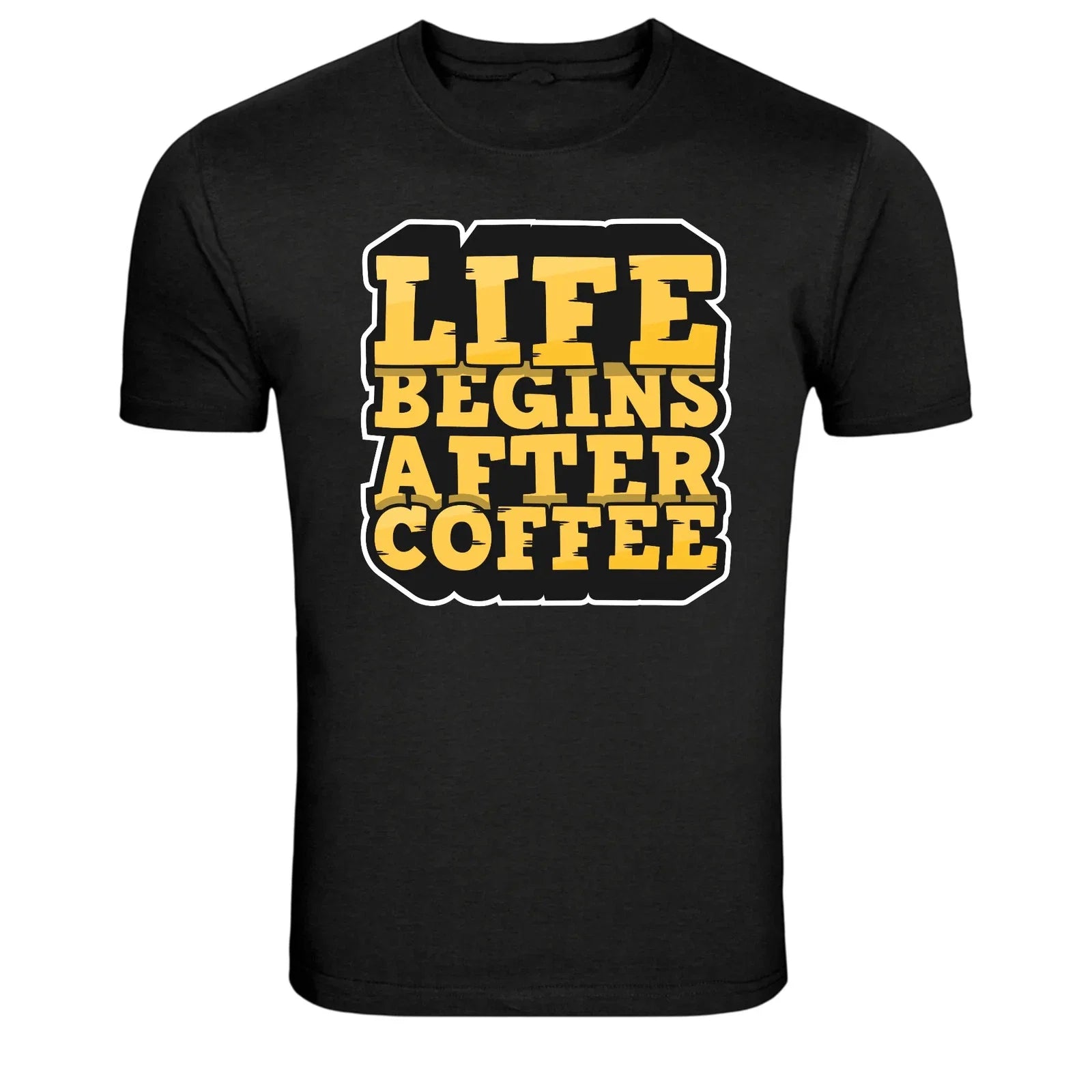 Life Begins After Coffee Funny Coffee Lover T-Shirt Unisex T-shirt, Sweatshirt, Hoodie, Long Sleeve Tee - T-Shirt, Sweatshirt, Hoodie