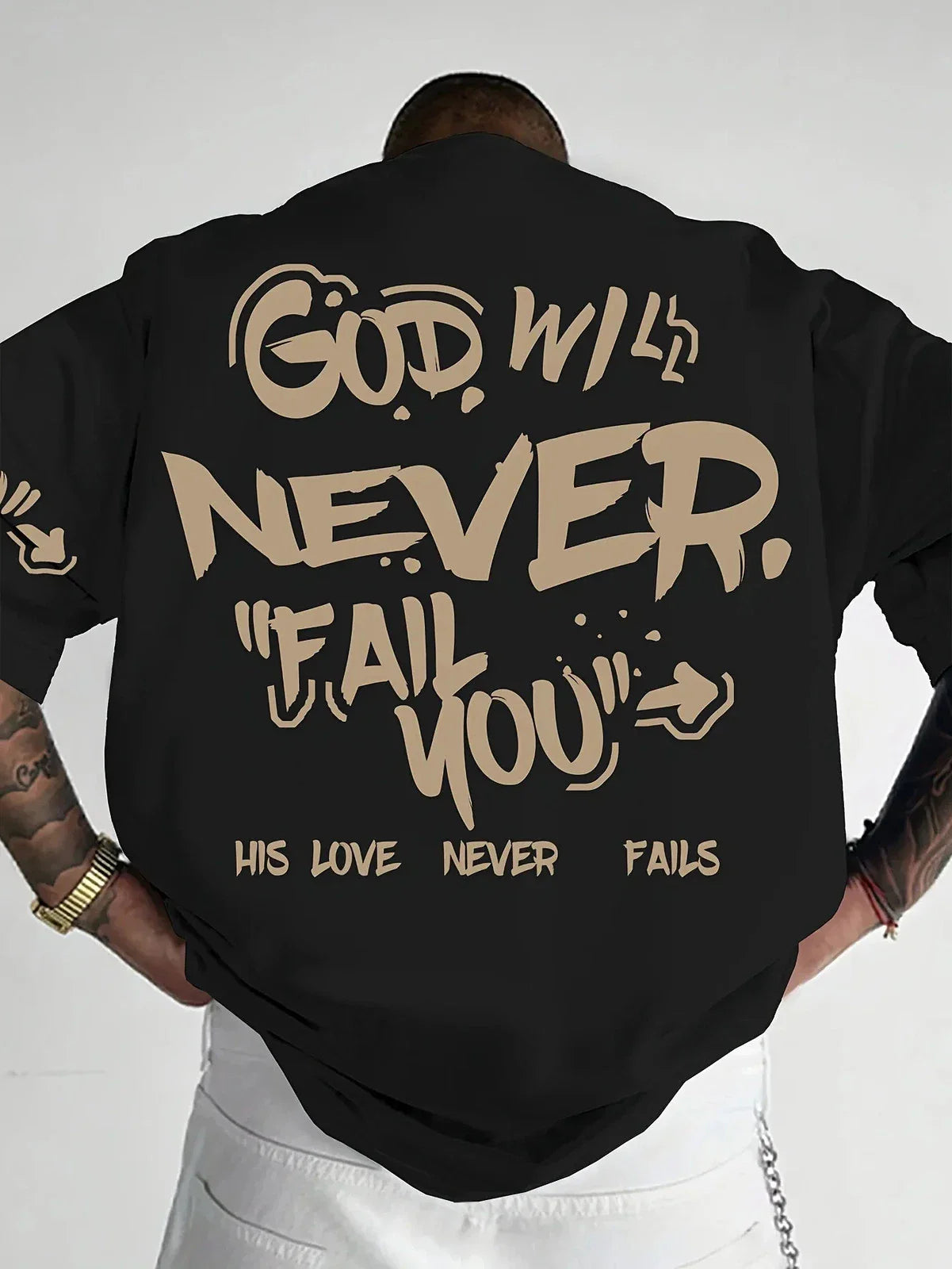 new Mens Street Style Letter Print Oversized T-Shirt  Bold Urban Essentials Unisex T-shirt, Sweatshirt, Hoodie, Long Sleeve Tee - T-Shirt, Sweatshirt, Hoodie