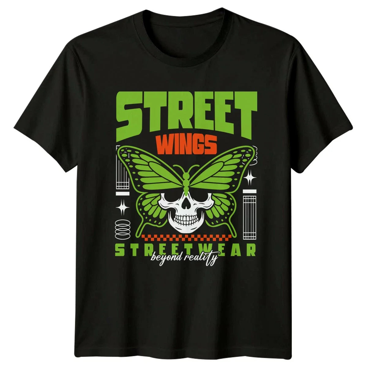 Street Wings Beyond Reality T-Shirt Y2K Aesthetic Streetwear 2026 Birthday Gift Unisex T-shirt, Sweatshirt, Hoodie, Long Sleeve Tee - T-Shirt, Sweatshirt, Hoodie