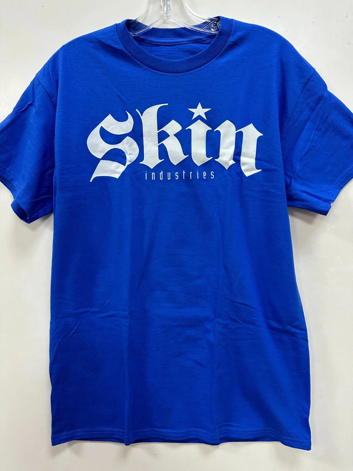 Skin Industries Men's T-Shirt " Logo" Blue Unisex T-shirt, Sweatshirt, Hoodie, Long Sleeve Tee - T-Shirt, Sweatshirt, Hoodie