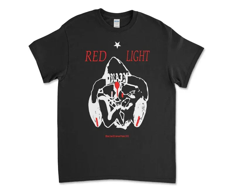 Bladee Red Light Black T-Shirt Tee Shirt Drain Gang Unisex T-shirt, Sweatshirt, Hoodie, Long Sleeve Tee - T-Shirt, Sweatshirt, Hoodie