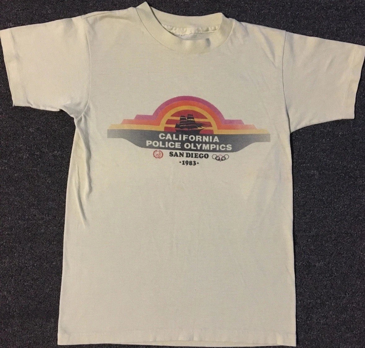 Vtg 80s San Diego Police Olympics Faded Shirt XXS California Cop Officer Grunge Unisex T-shirt, Sweatshirt, Hoodie, Long Sleeve Tee - T-Shirt, Sweatshirt, Hoodie