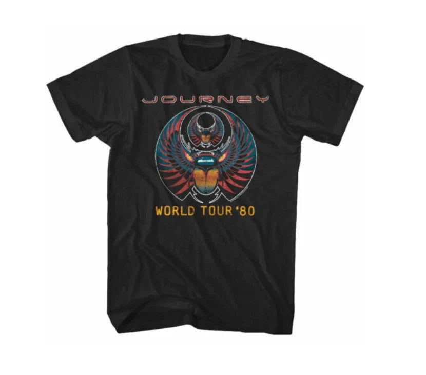 Journey Captured World Tour 1980 T-Shirt Unisex T-shirt, Sweatshirt, Hoodie, Long Sleeve Tee - T-Shirt, Sweatshirt, Hoodie