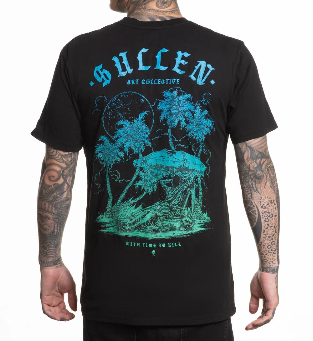 Sullen Pin Up Street Americana Metal Tattoo Art Mens Premium Tee TIME TO KILL Unisex T-shirt, Sweatshirt, Hoodie, Long Sleeve Tee - T-Shirt, Sweatshirt, Hoodie