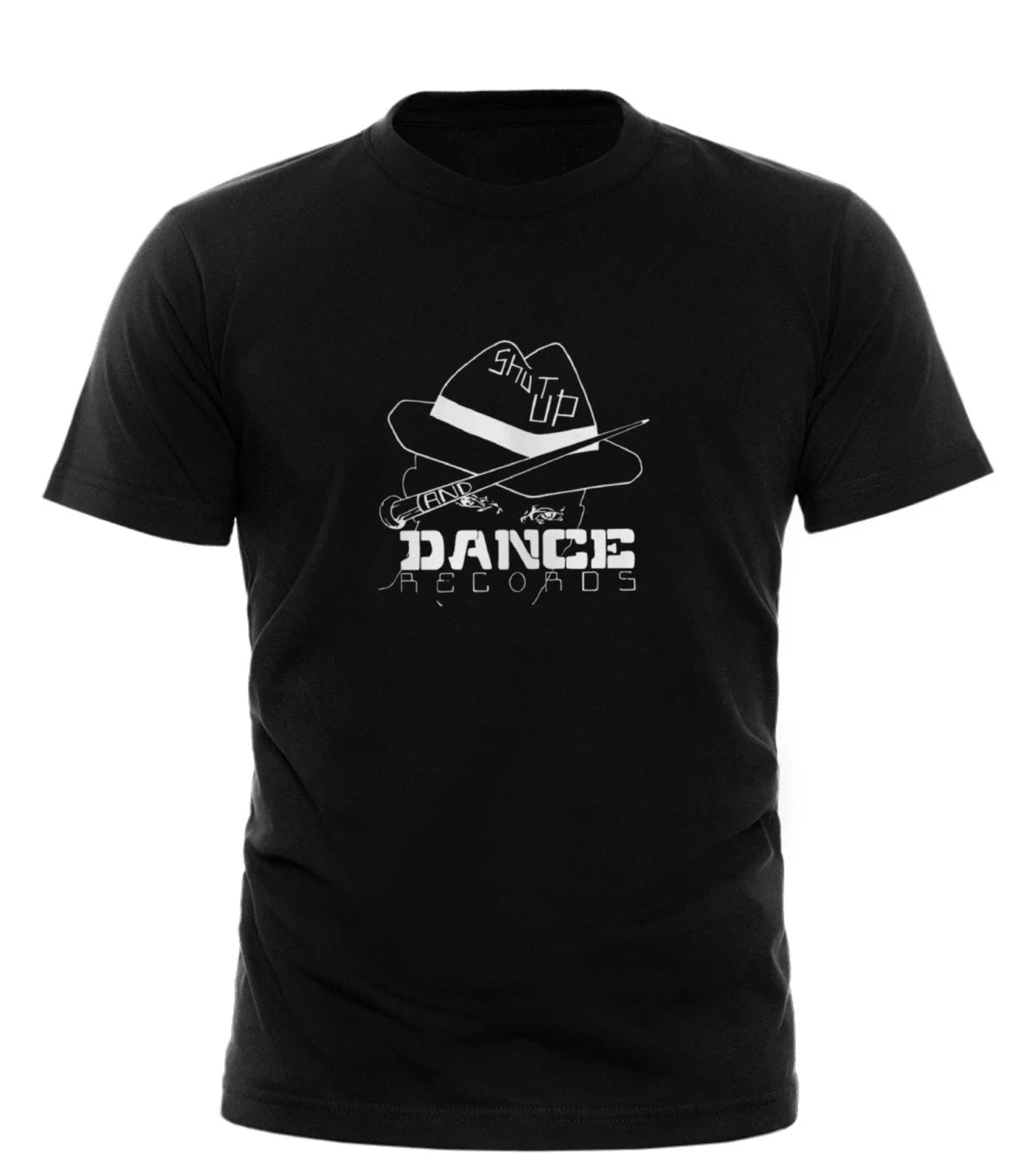 Shut Up and Dance Record Label T Shirt Rave House  Jungle Breakbeat Hardcore Unisex T-shirt, Sweatshirt, Hoodie, Long Sleeve Tee - T-Shirt, Sweatshirt, Hoodie