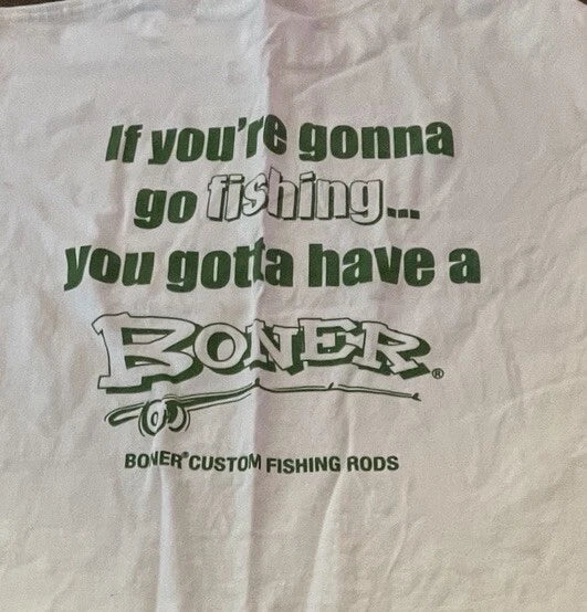 Large Unisex T-Shirt Boner Sportswear Custom Fishing Rods Funny Dad Gift Unisex T-shirt, Sweatshirt, Hoodie, Long Sleeve Tee - T-Shirt, Sweatshirt, Hoodie
