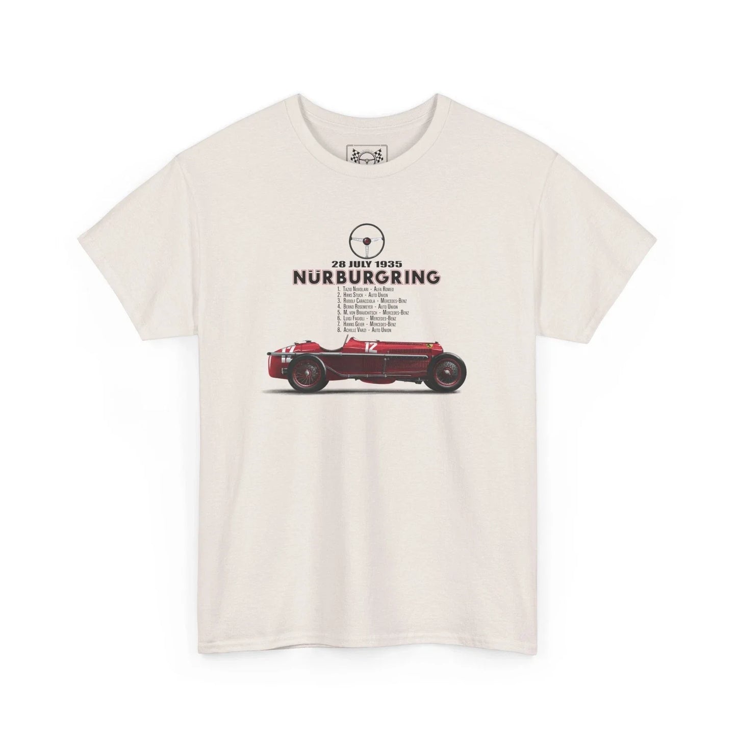 Tazio Nuvolari Nrburgring T-Shirt - Nordschleife Racing Tee - Alfa Fans Gift Unisex T-shirt, Sweatshirt, Hoodie, Long Sleeve Tee - T-Shirt, Sweatshirt, Hoodie