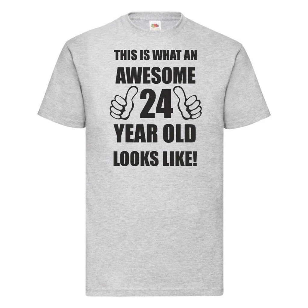 24th 24 Years Old Twenty Fourth Birthday  Presents Mens Funny Awesome T-Shirt Unisex T-shirt, Sweatshirt, Hoodie, Long Sleeve Tee - T-Shirt, Sweatshirt, Hoodie