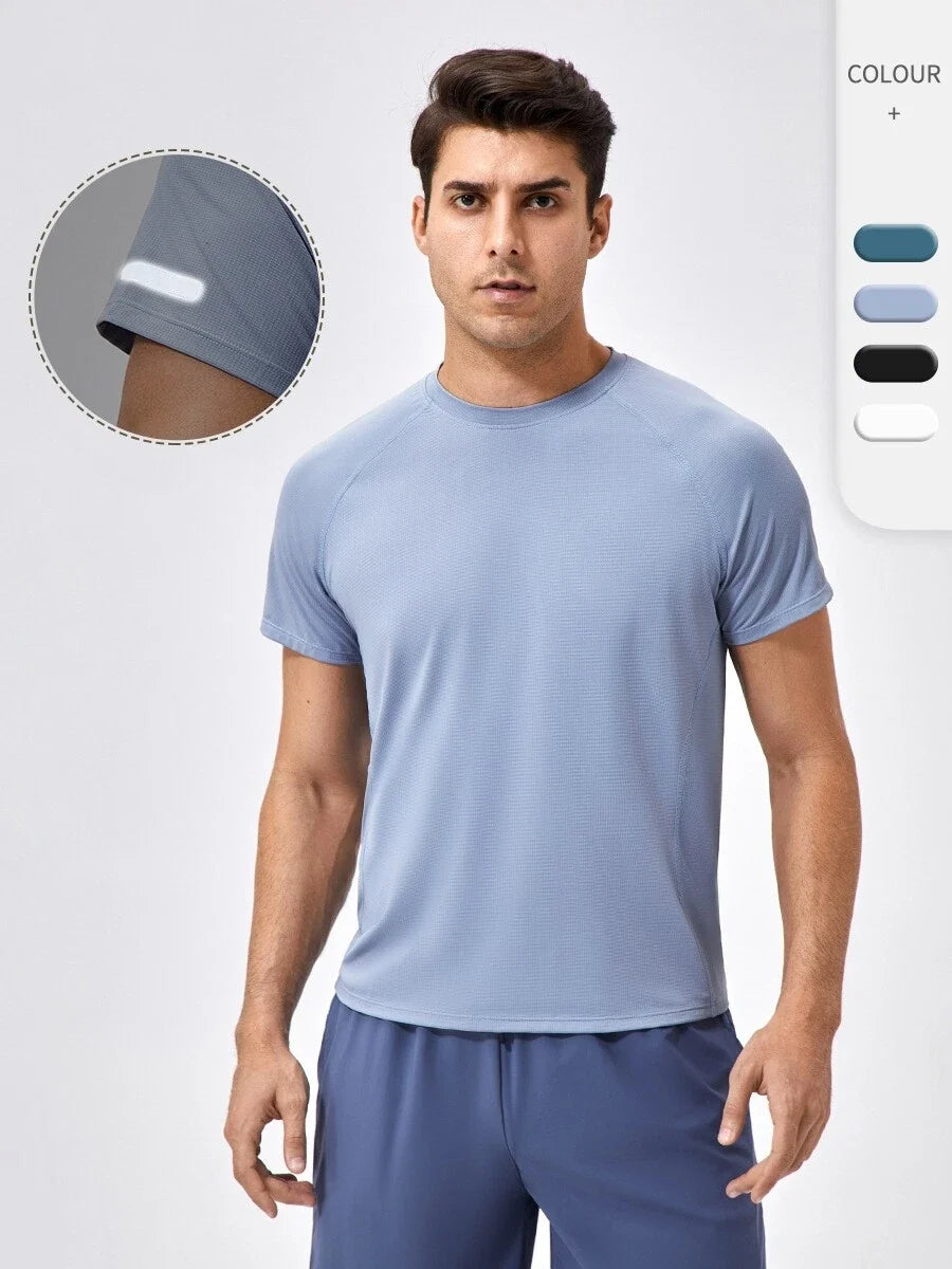Men's Sports Short Sleeve T-Shirt Quick Dry Round Neck Shirts Unisex T-shirt, Sweatshirt, Hoodie, Long Sleeve Tee - T-Shirt, Sweatshirt, Hoodie
