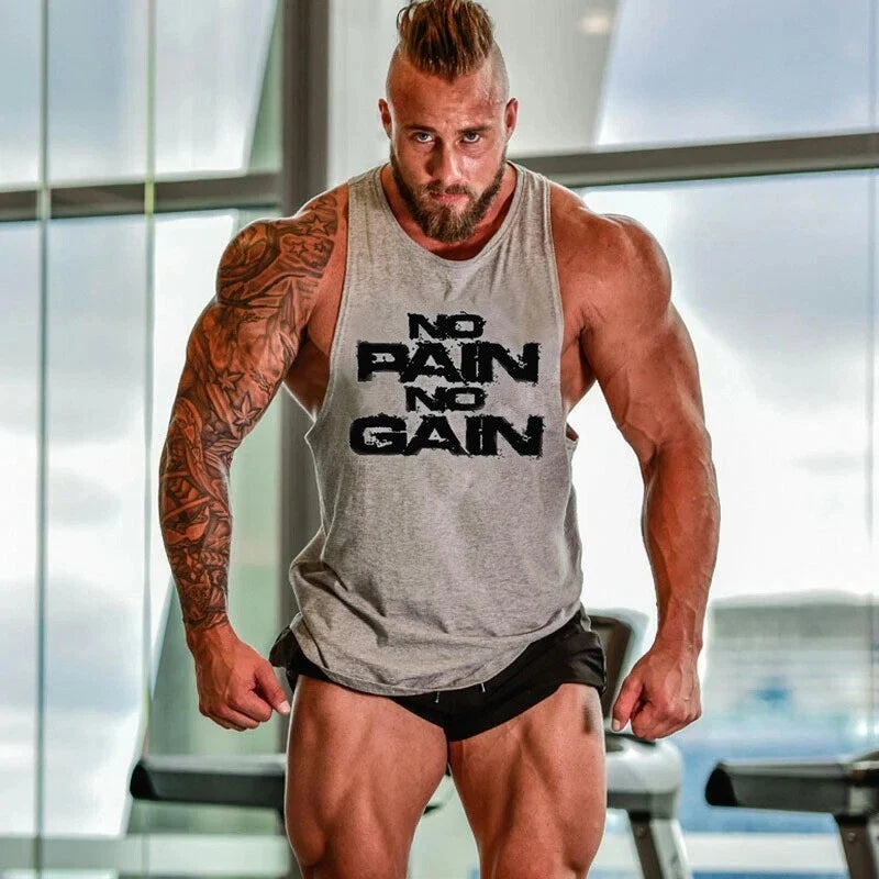 Men's Gym Workout Stringer Tank Tops Muscle Tee Bodybuilding Sleeveless T-Shirts Unisex T-shirt, Sweatshirt, Hoodie, Long Sleeve Tee - T-Shirt, Sweatshirt, Hoodie