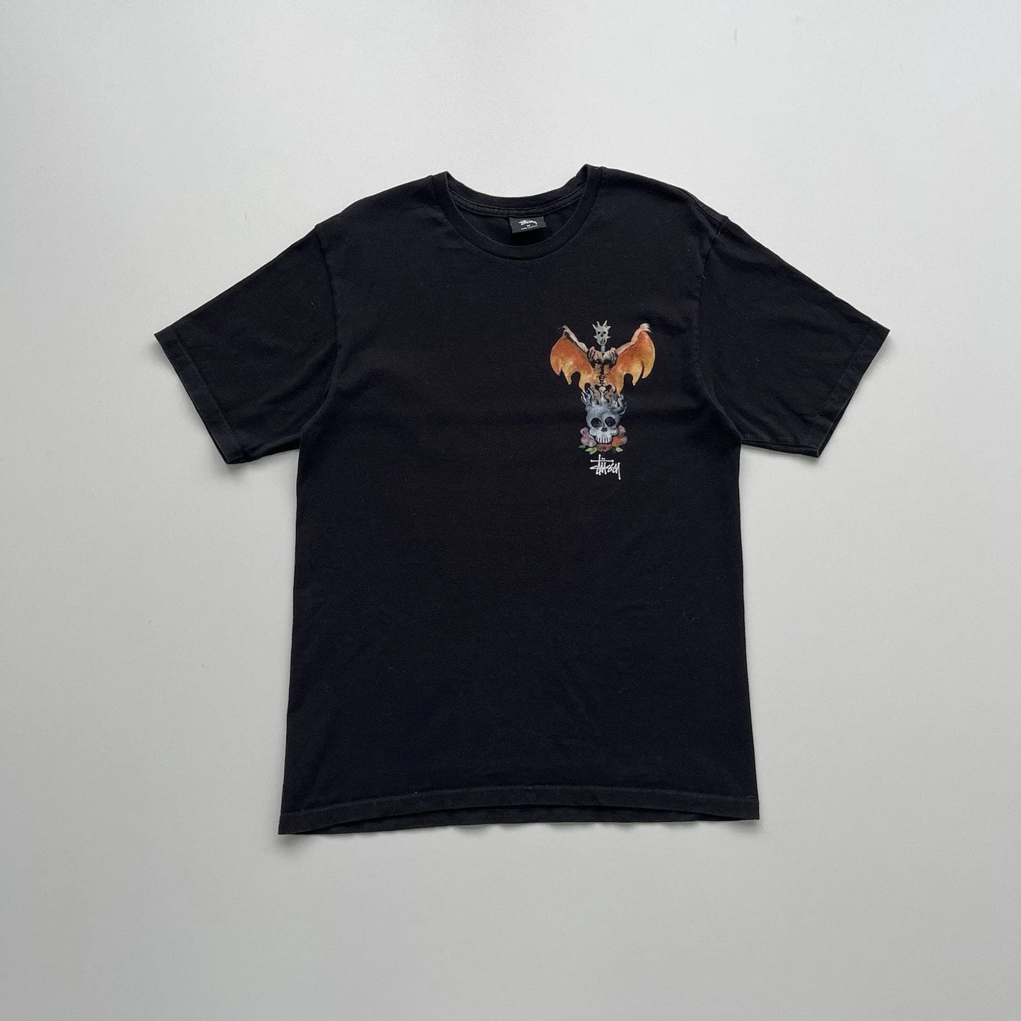 Stussy Phoenix Printed T-Shirt Black Mens Size S-M Skateboard Y2K Streetwear Unisex T-shirt, Sweatshirt, Hoodie, Long Sleeve Tee - T-Shirt, Sweatshirt, Hoodie