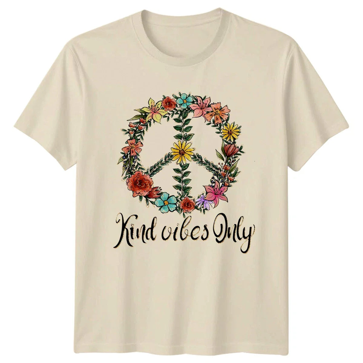 Kind Vibes Only Womens T-Shirt Boho Floral Positivity Birthday Gift For Her Unisex T-shirt, Sweatshirt, Hoodie, Long Sleeve Tee - T-Shirt, Sweatshirt, Hoodie