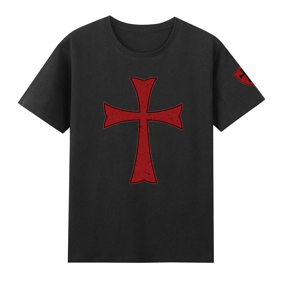 Deus Vult Knights Templar Red Cross Crusader Jesus T-Shirt Unisex T-shirt, Sweatshirt, Hoodie, Long Sleeve Tee - T-Shirt, Sweatshirt, Hoodie