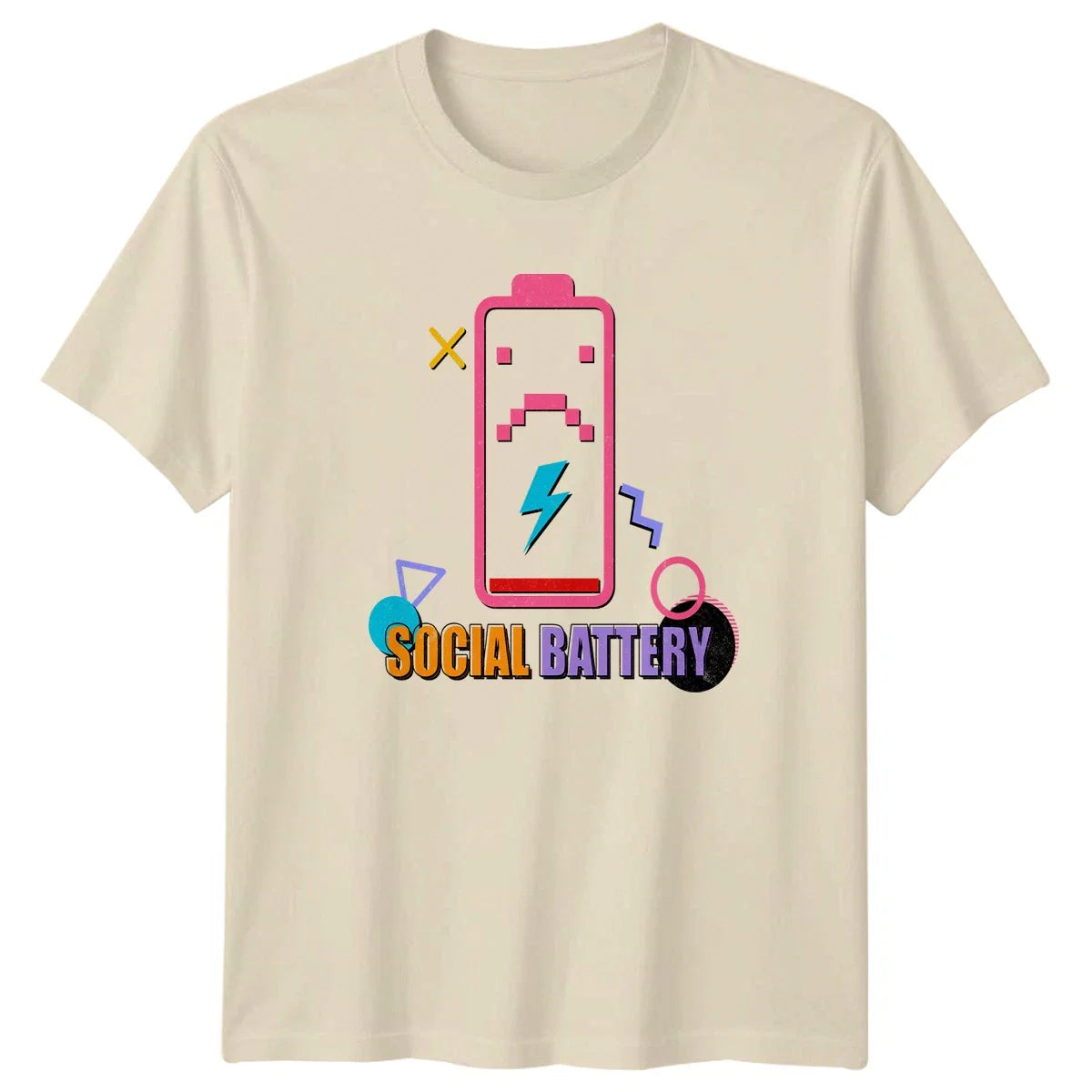 Social Battery Low Energy T-Shirt Introvert Gift For Him And Her Unisex T-shirt, Sweatshirt, Hoodie, Long Sleeve Tee - T-Shirt, Sweatshirt, Hoodie