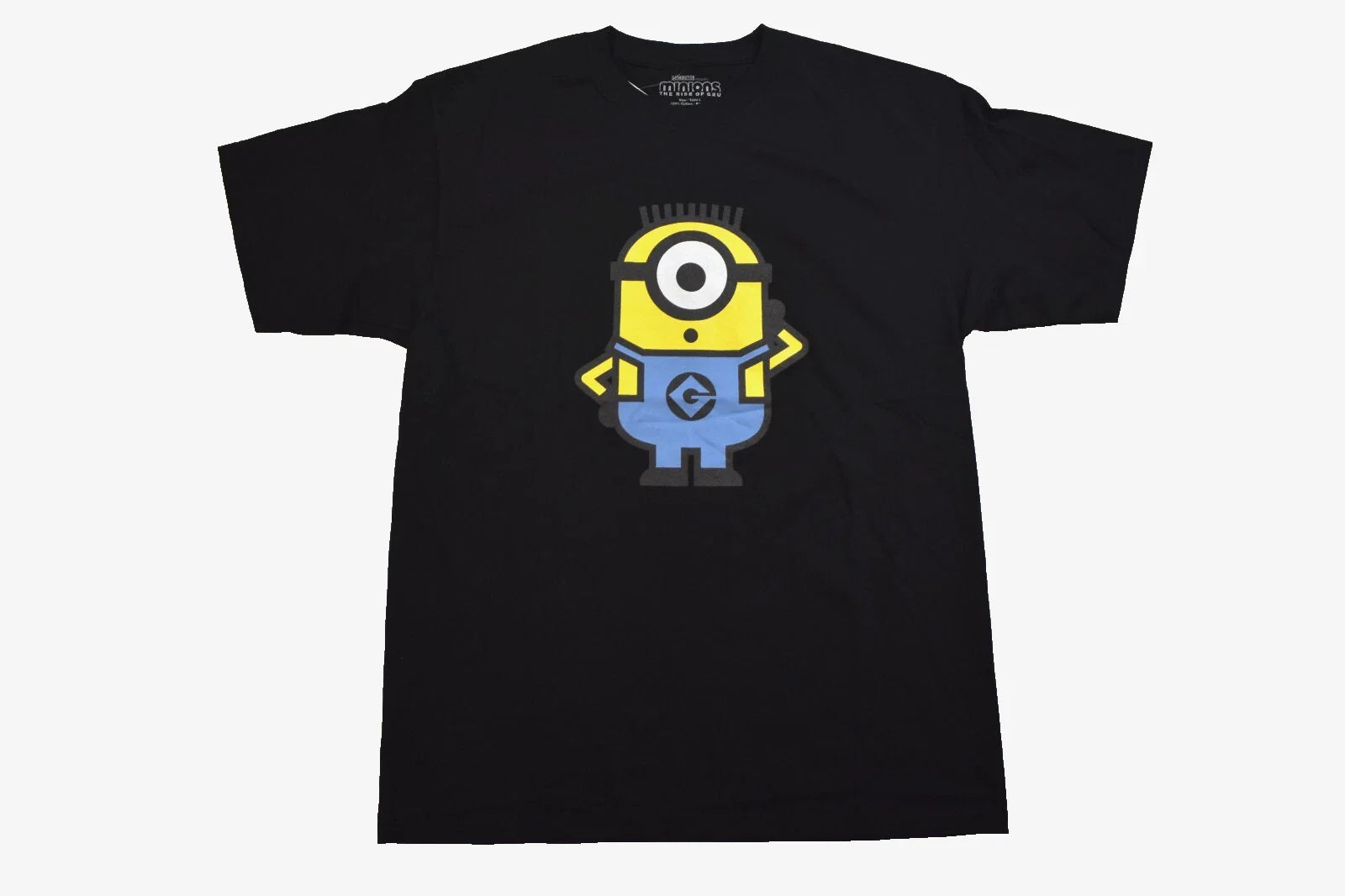 Minions The Rise Of Gru Mens Minion Black Shirt NWT S, M, L, XL Unisex T-shirt, Sweatshirt, Hoodie, Long Sleeve Tee - T-Shirt, Sweatshirt, Hoodie