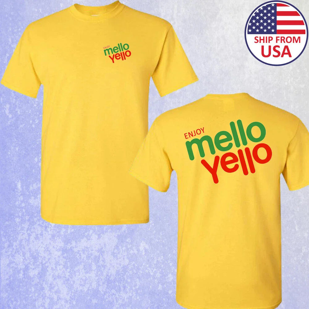 ENJOY MELLO YELLO Men's Size S-5XL Unisex T-shirt, Sweatshirt, Hoodie, Long Sleeve Tee - T-Shirt, Sweatshirt, Hoodie