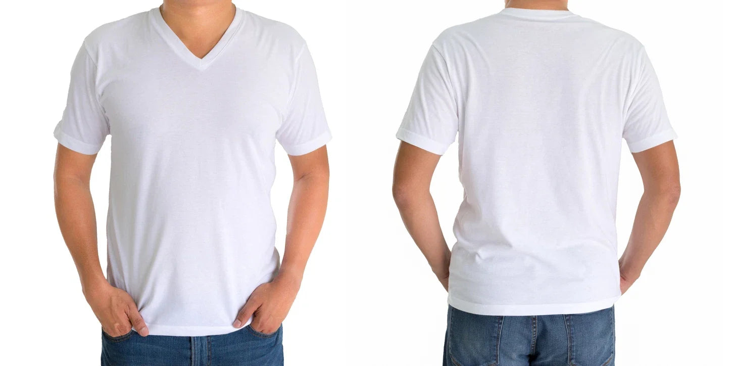 Mens V-neck short sleeve undershirt,100% cotton, Jack&Jill, white Unisex T-shirt, Sweatshirt, Hoodie, Long Sleeve Tee - T-Shirt, Sweatshirt, Hoodie