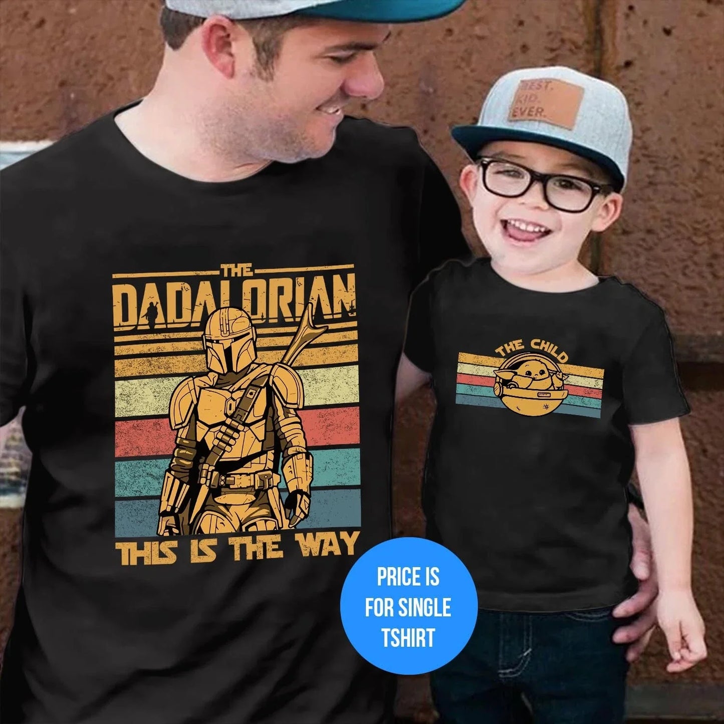 The Dadalorian This is The Way Father's Day T-Shirt The Child Son Dad Birthday Unisex T-shirt, Sweatshirt, Hoodie, Long Sleeve Tee - T-Shirt, Sweatshirt, Hoodie