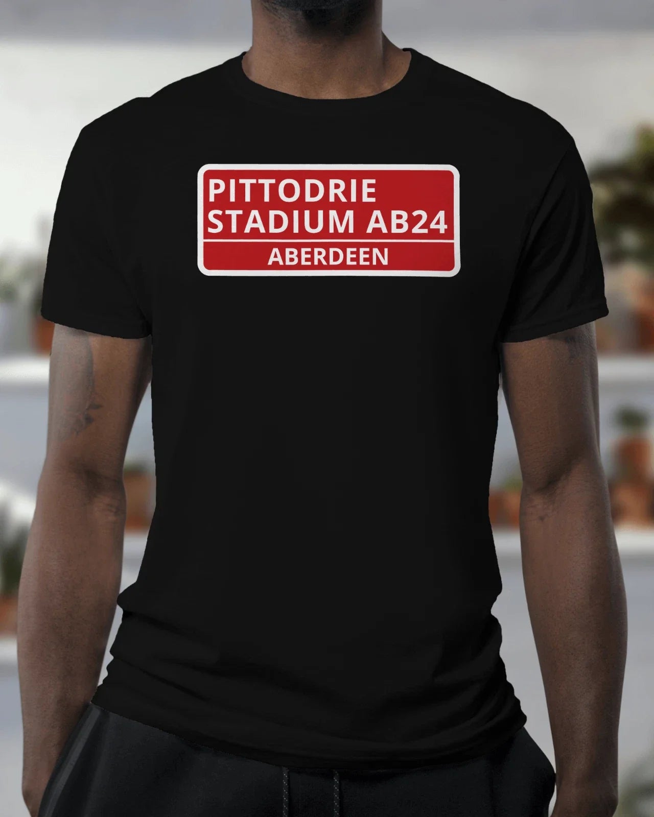 Aberdeen Street Sign Unisex Organic T-Shirt | Club Colours Unisex T-shirt, Sweatshirt, Hoodie, Long Sleeve Tee - T-Shirt, Sweatshirt, Hoodie