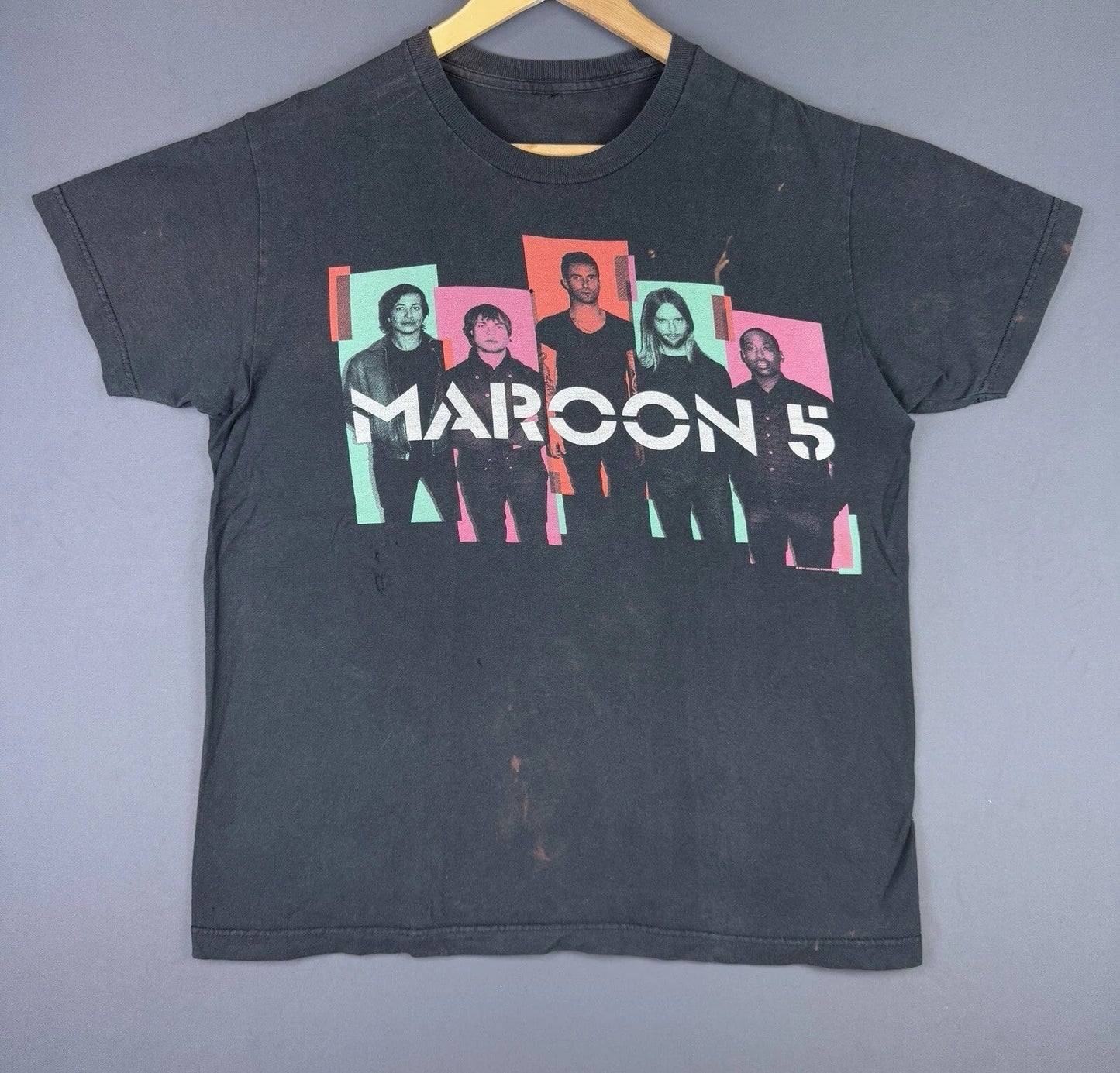 Vintage Y2K Maroon 5 Band Tee Music Tour Concert Promo Fade Black T Unisex T-shirt, Sweatshirt, Hoodie, Long Sleeve Tee - T-Shirt, Sweatshirt, Hoodie