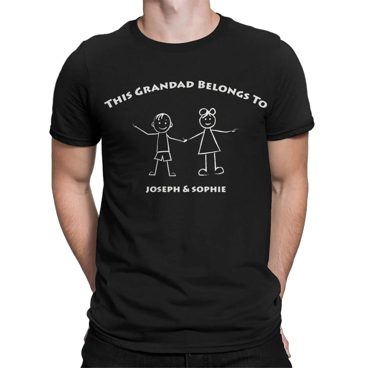 Customisable Grandad T-Shirt With Names Perfect Gift For Fathers DayTee #TA-195 Unisex T-shirt, Sweatshirt, Hoodie, Long Sleeve Tee - T-Shirt, Sweatshirt, Hoodie